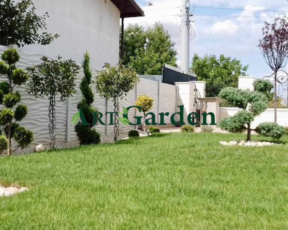 Grădină amenajată în stil Toscan