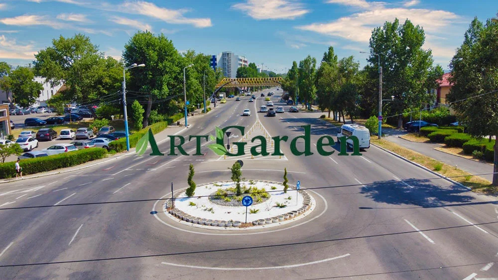 Proiect amenajare Romanesti Jardiniere si cascada